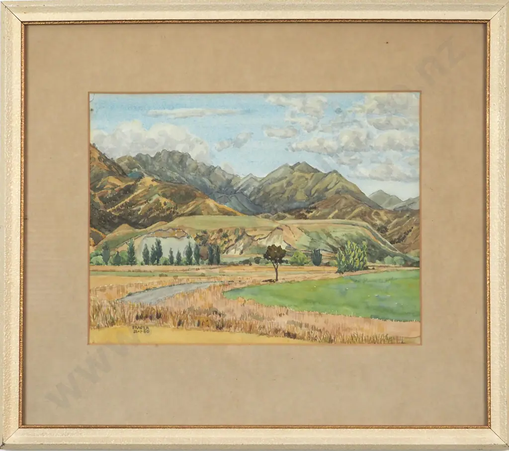 Jock Fraser. Mountain Scene. Watercolour. Image 1++