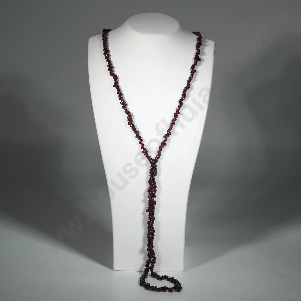Polished Garnet Necklace  Image 1++