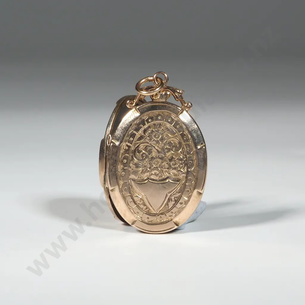 Antique Gold Pendant - Marked "Real Gold" Image 1++