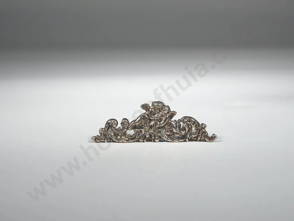 Sterling Silver Cupid Pattern Box Inlay  Image 1++