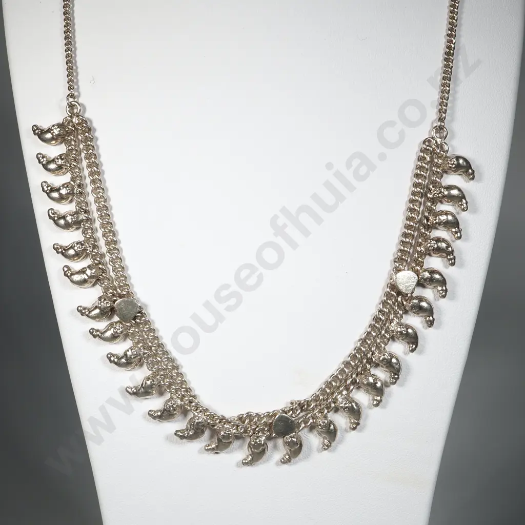 Indian Style Sterling Silver Choker/Necklace  Image 1++