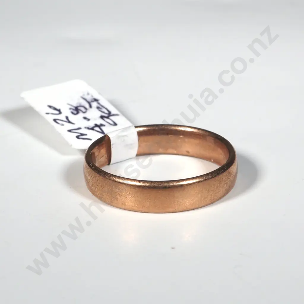 9ct Rose Gold Wedding Band Image 1++