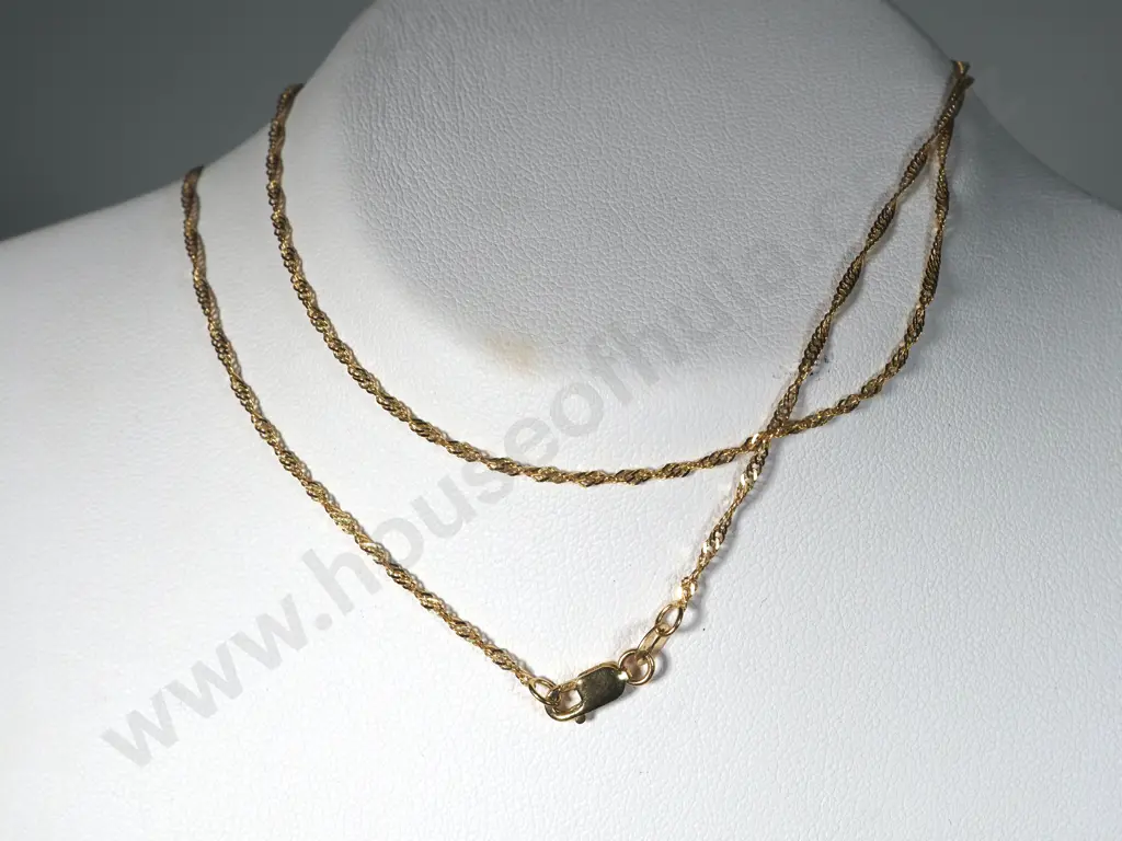 9ct Gold Chain Necklace Image 1++