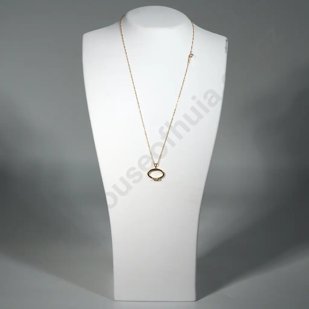 9ct Gold Necklace Pendant Image 1++