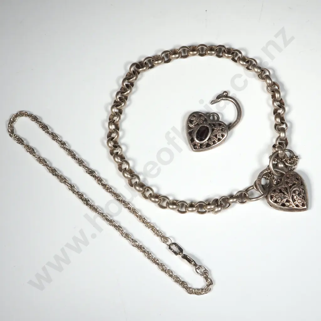 Two Sterling Silver Bracelets Image 1++