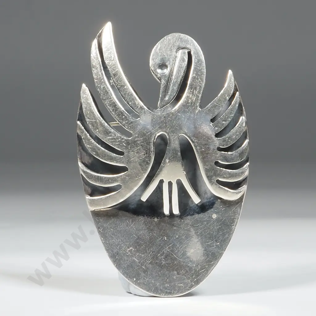 Mexico Sterling SIlver Bird Brooch Image 1++