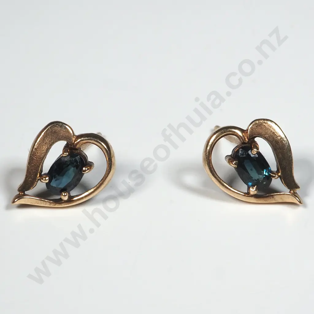 9ct Gold Gemstone Earrings Image 1++