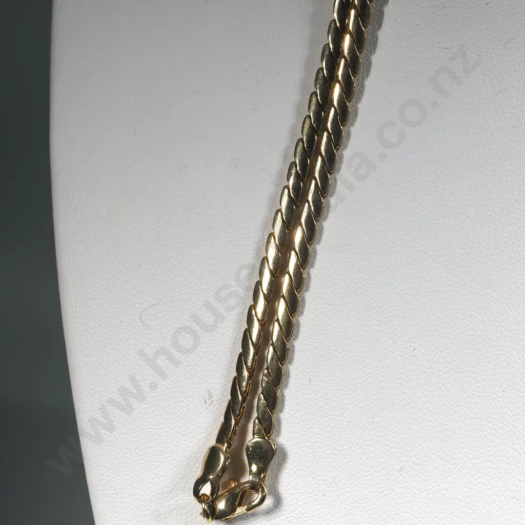 Rolled Gold Chain Necklace Image 1++