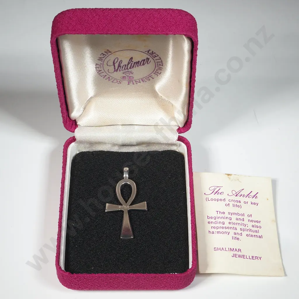 Ankh Pendant (Key Of Life Or Looped Cross) In Original Box Marked "Shalimar" Image 1++