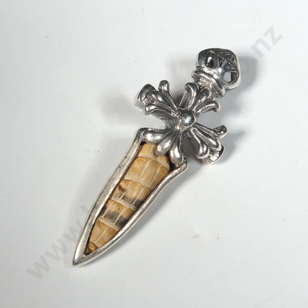 Four Sterling Silver Pendents & One Sterling Silver Brooch. Image 1++