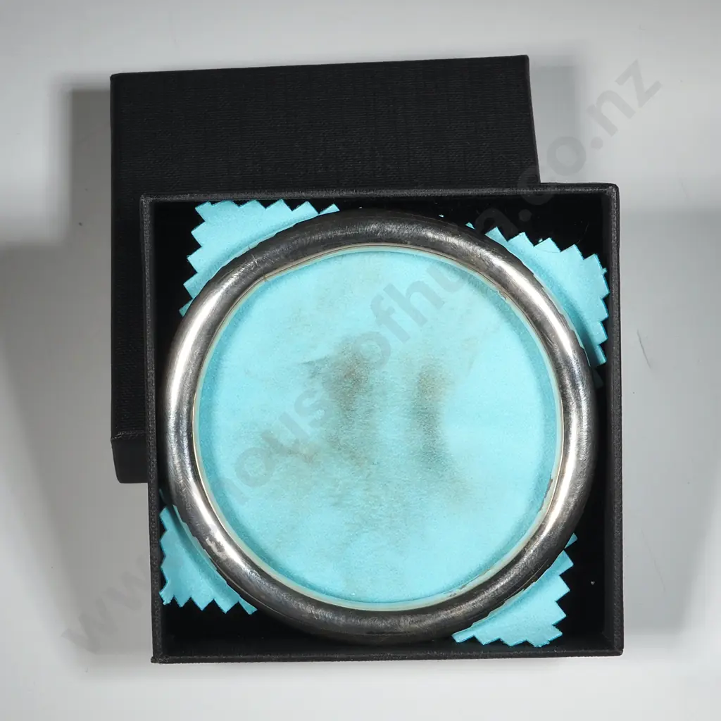 Sterling Silver Round Bangle  Image 1++