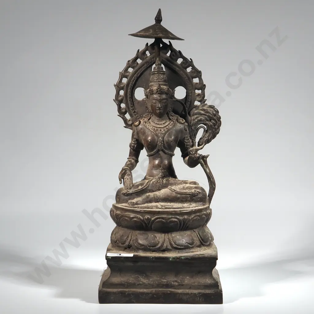 Javanese Brass Figure of a Goddess. Image 1++