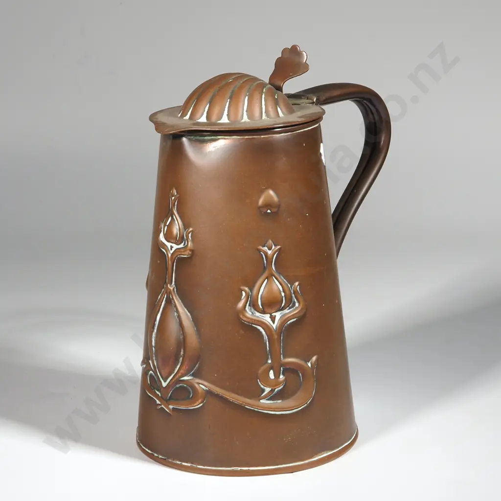 Art Nouveau Copper Jug. Image 1++