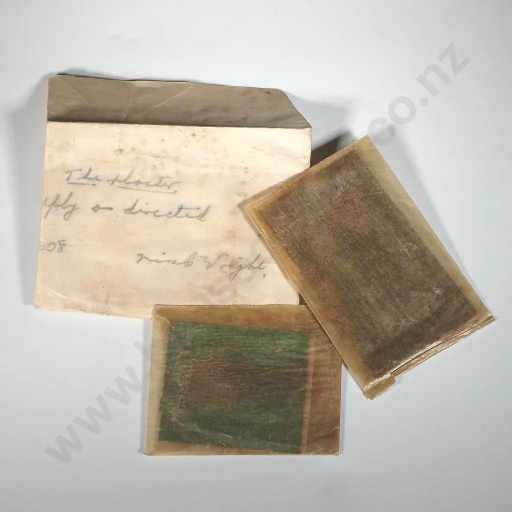 Antique Cannabis Infused Bandaids w Instructions. Image 1++