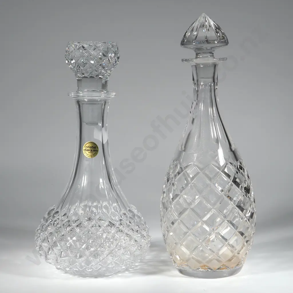 Two Cut Crystal Decanters. Image 1++