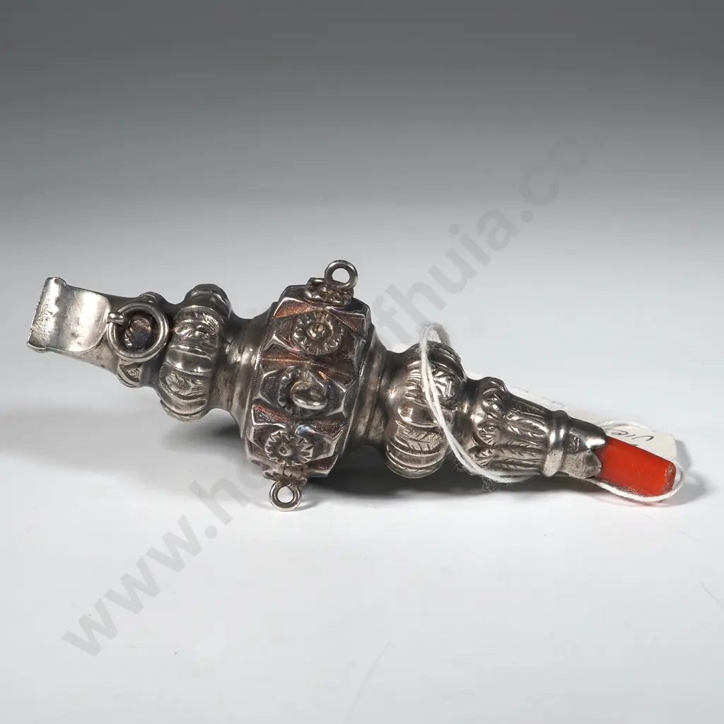 Victoria Sterling Silver Baby's Rattle. A/F Image 1++