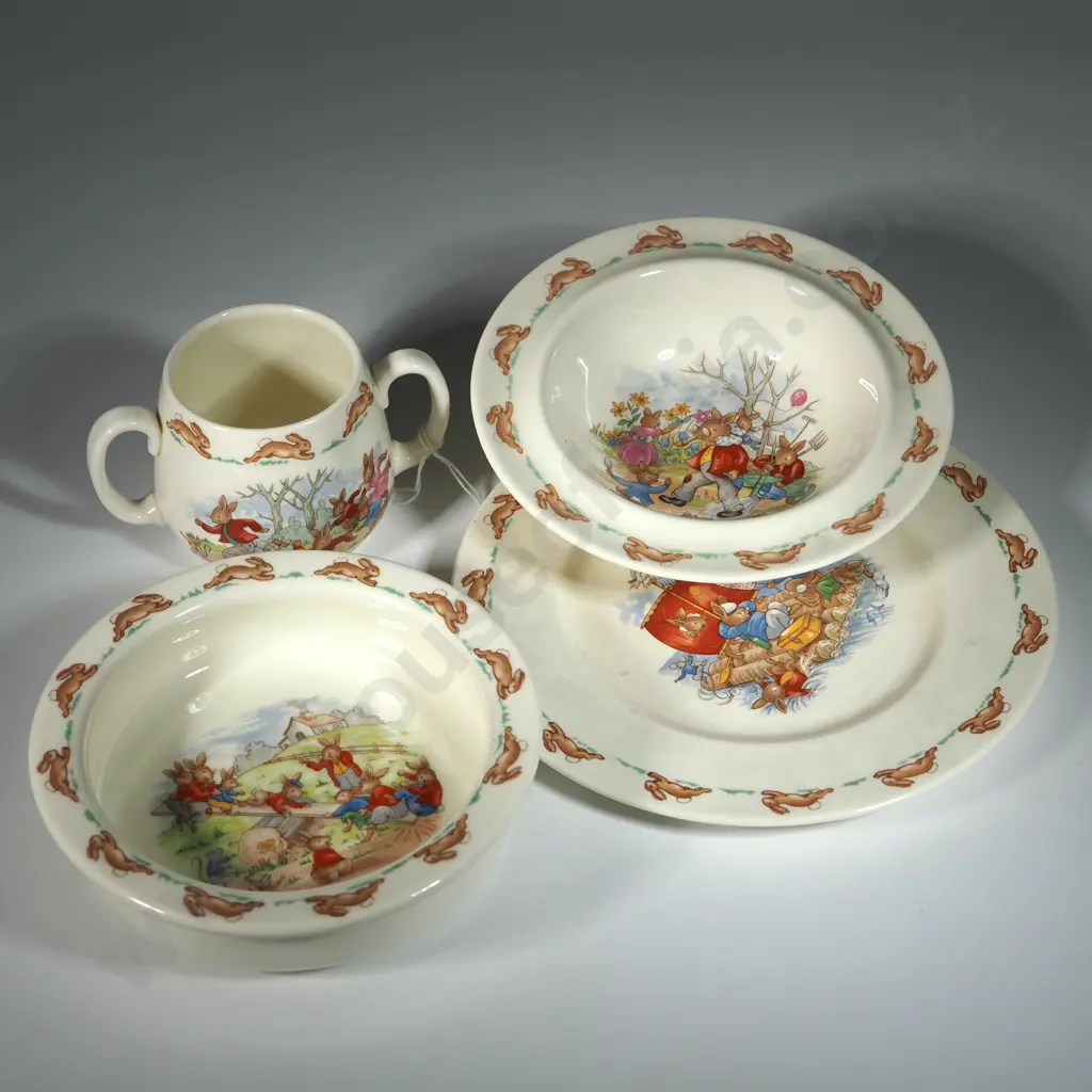 Two Vintage Royal Doutlon Bunnykins Porridge/Dessert Bowls.  Image 1++