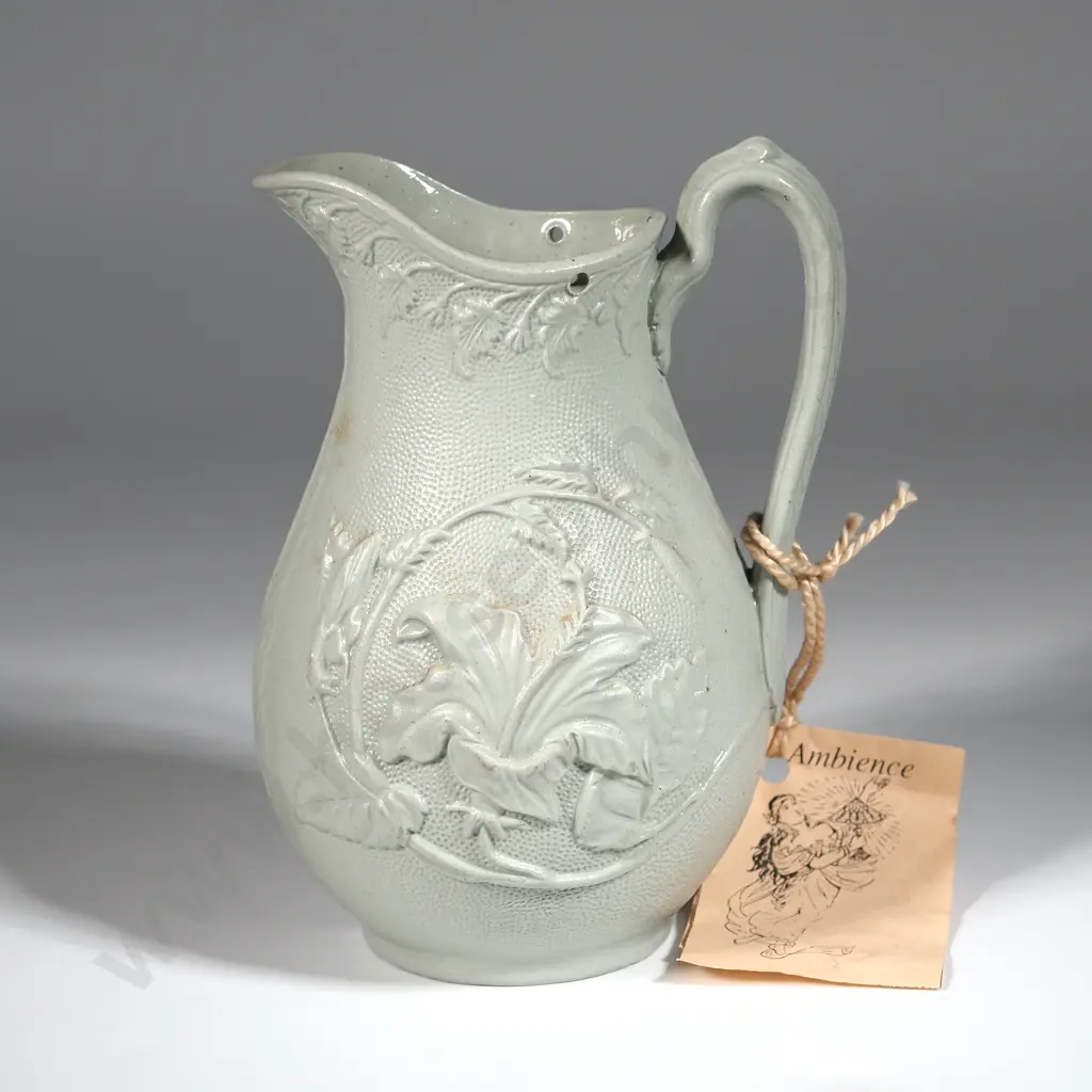 Victorian Dudson Parian Ware Pottery Jug. Image 1++