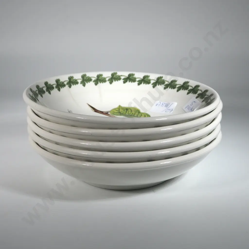 Five Portmeirion Pomana Pasta Bowls. Image 1++
