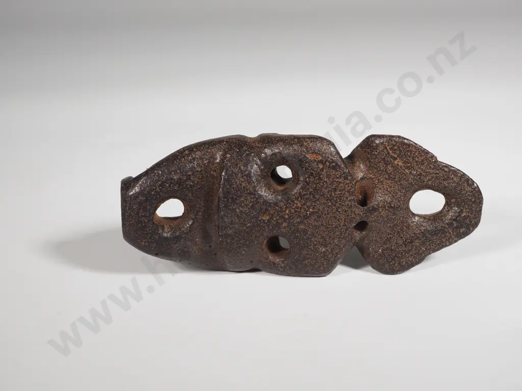 Metal (Possibly Meteorite Iron) Carved  Sacrificial Small Figure or Pendant. Image 1++