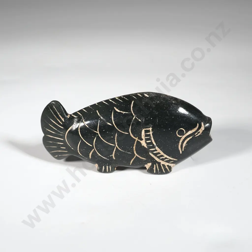 Antique Carved Jade Fish. Image 1++