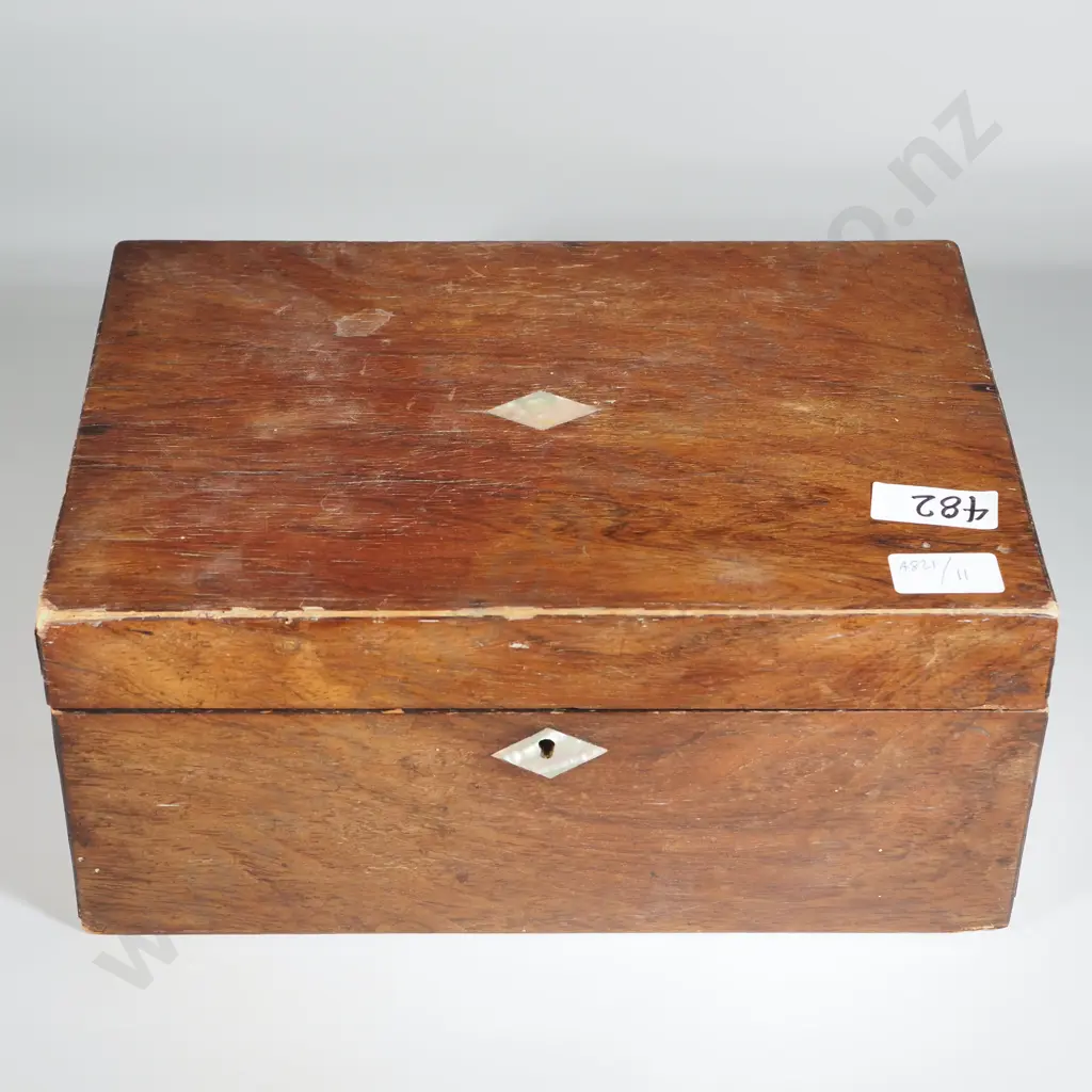 Small Antique Wooden Chest. Image 1++