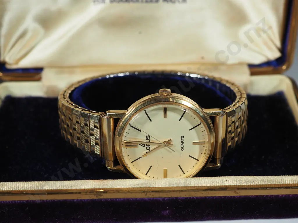 Cased Wrist Watch & Traveling Alarm Clock. Image 1++