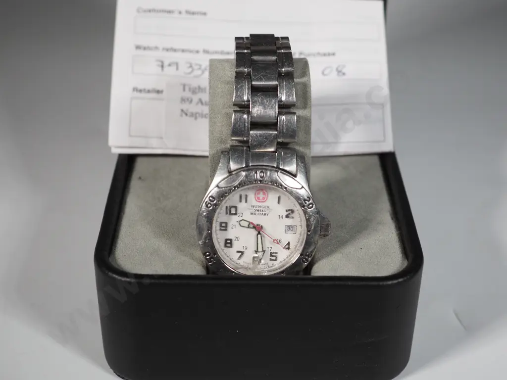 Boxed Wenger Swiss Military Ladies Wristwatch. Image 1++