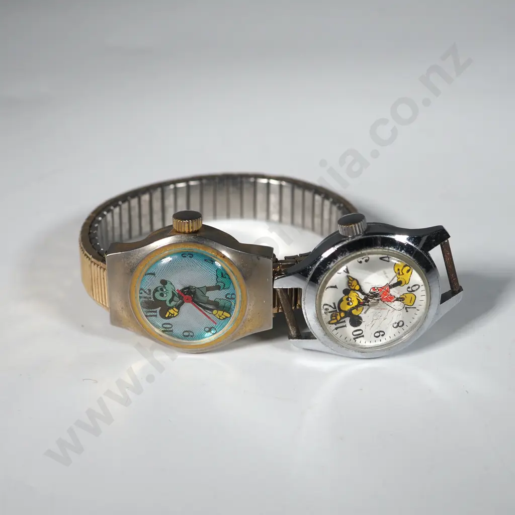 Two Vintage Mickey Mouse Wristwatches. Image 1++