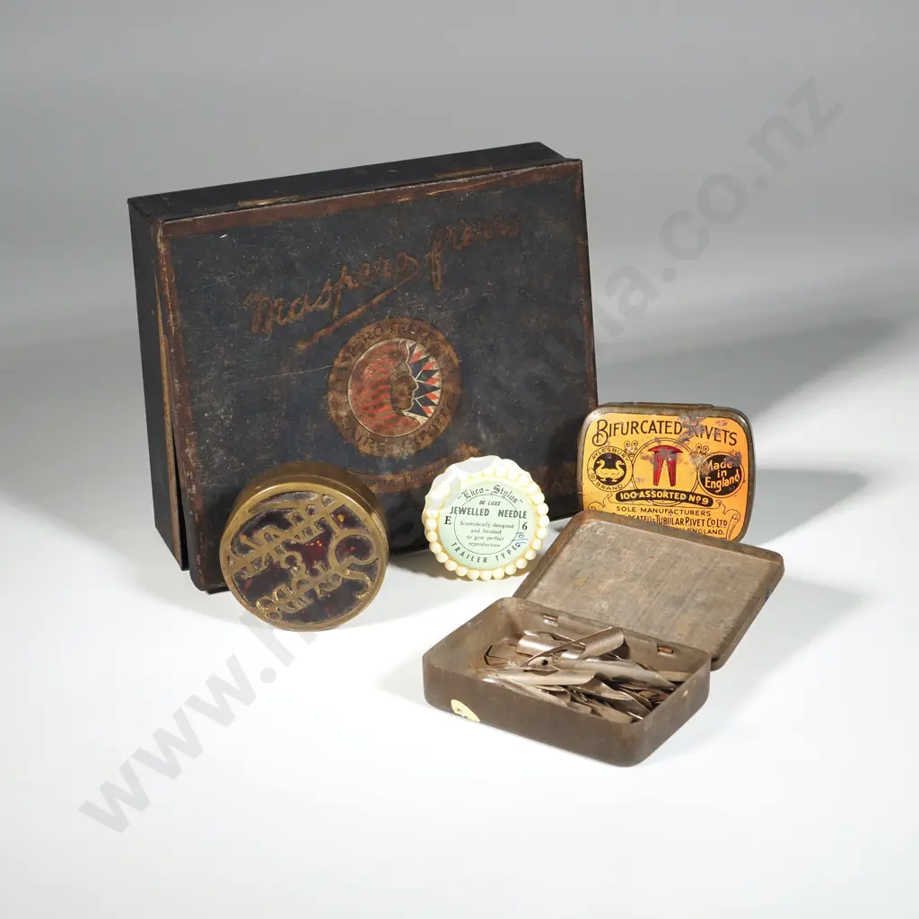 Five Miscellaneous Tins. Image 1++