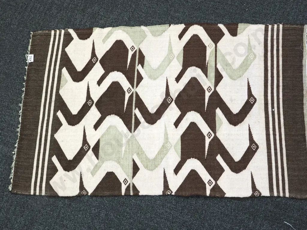 Vintage Kilim Rug in Brown &  White Tones  Decorated w Stylised Birds. Image 1++