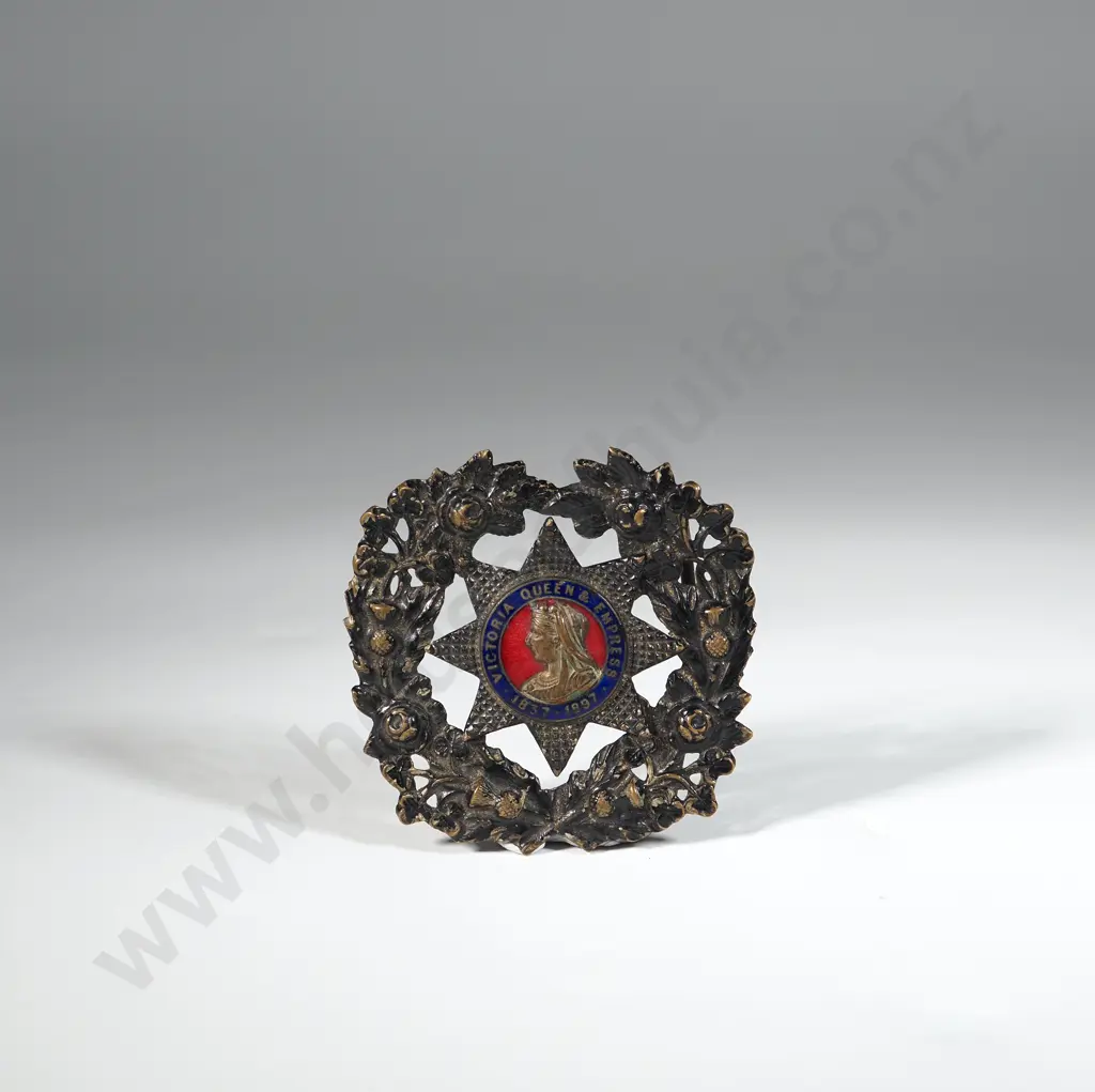 Queen Victoria Jubilee Enamelled Belt Buckle. Image 1++
