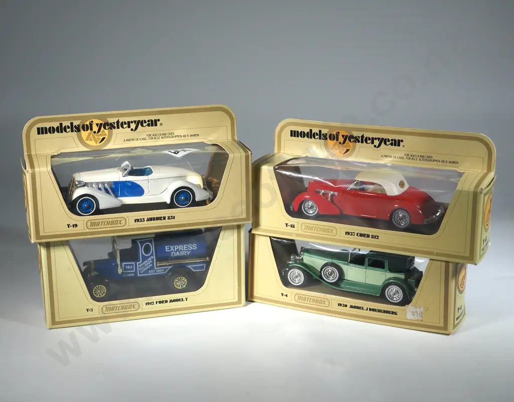 Four Matchbox Models of Yesteryear in Original Boxes. Image 1++