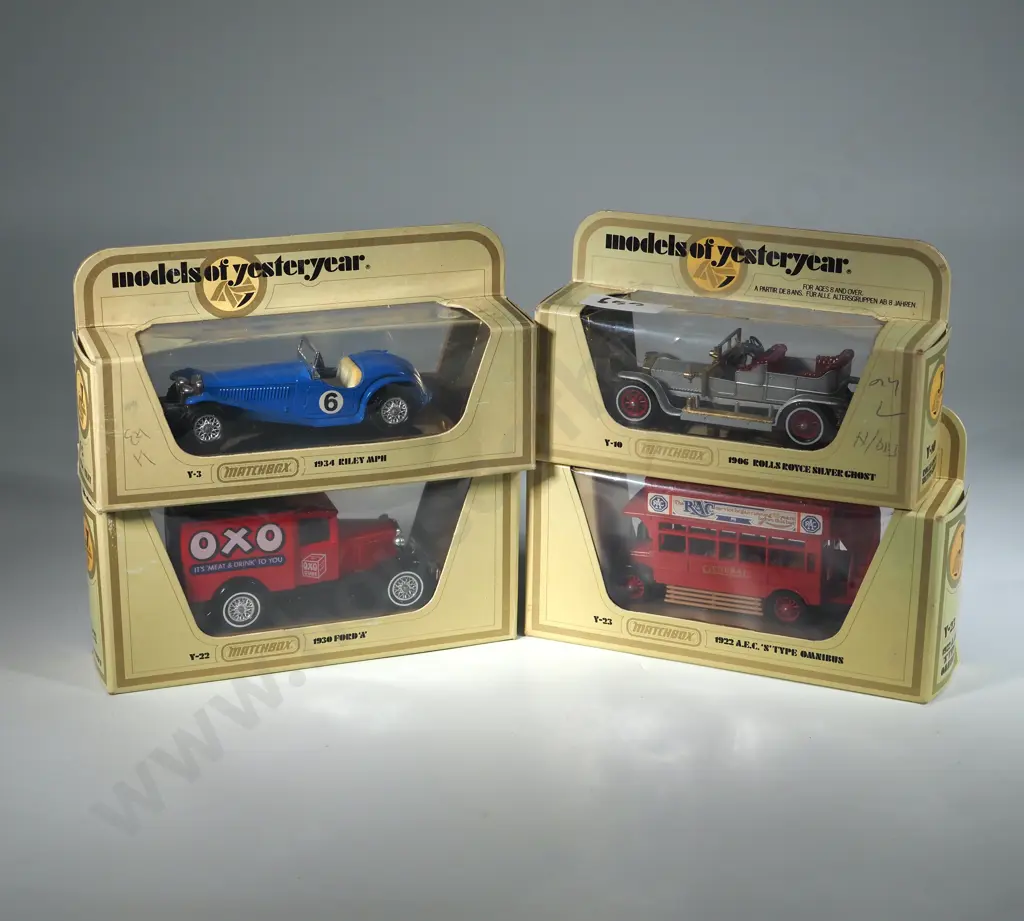 Four Matchbox Models of Yesteryear in Original Boxes. Image 1++
