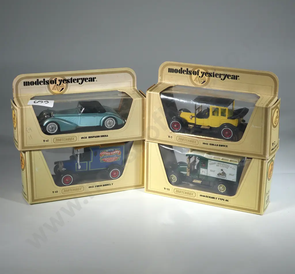 Four Matchbox Models of Yesteryear in Original Boxes. Image 1++
