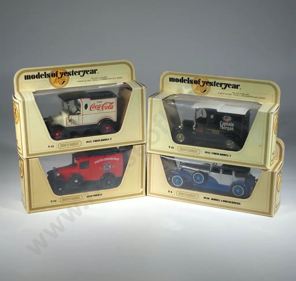 Four Matchbox Models of Yesteryear in Original Boxes. Image 1++