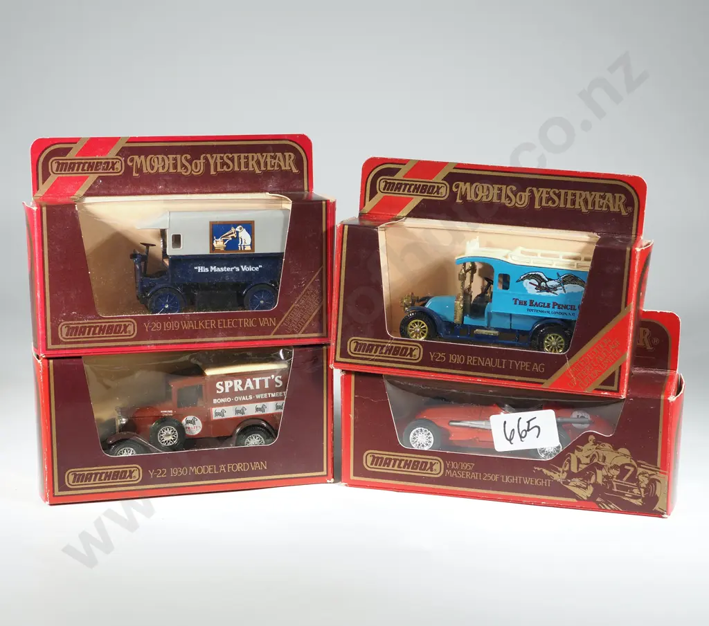 Four Matchbox Models of Yesteryear in Original Boxes. Image 1++