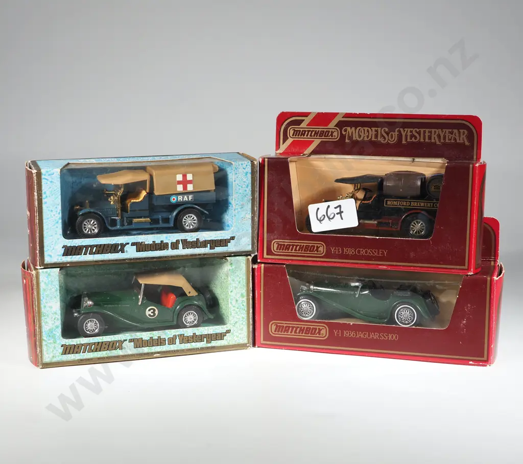 Four Matchbox Models of Yesteryear in Original Boxes. Image 1++