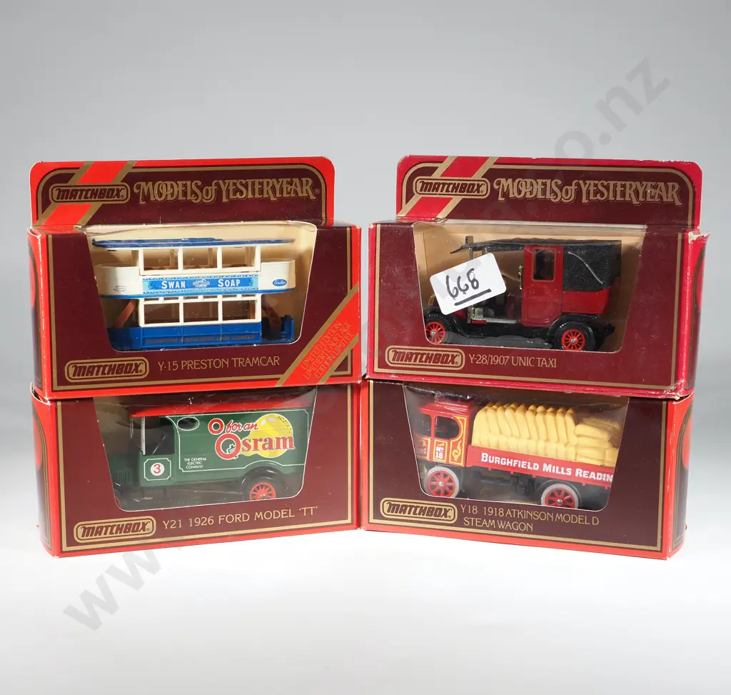 Four Matchbox Models of Yesteryear in Original Boxes. Image 1++