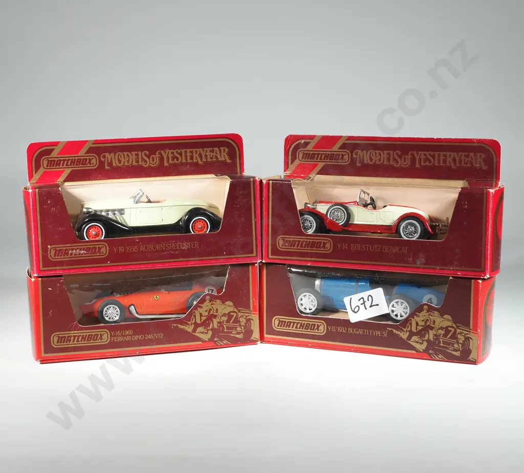 Four Matchbox Models of Yesteryear in Original Boxes. Image 1++