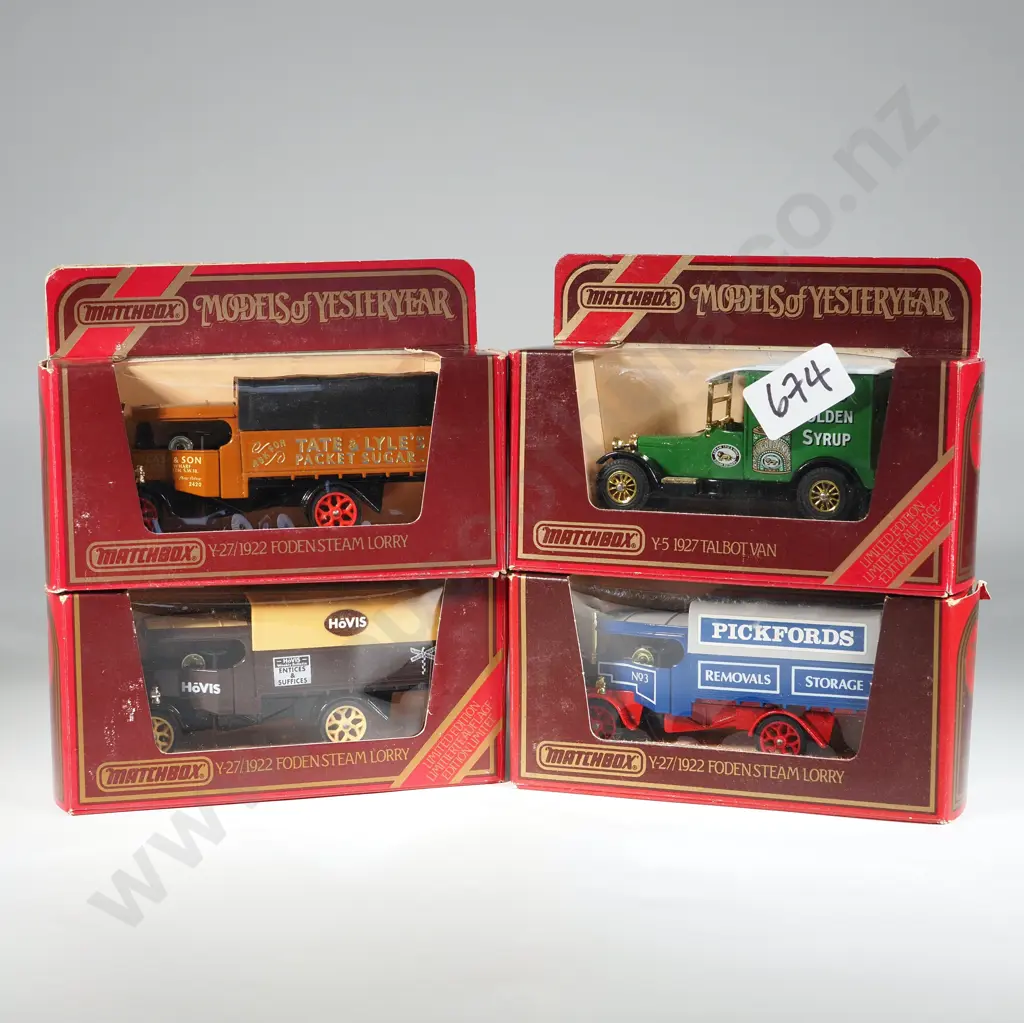 Four Matchbox Models of Yesteryear in Original Boxes. Image 1++
