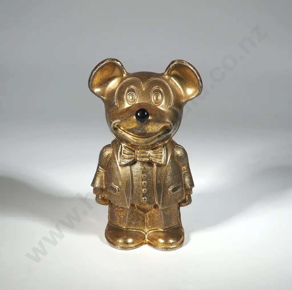 Silver Plated "Cavalier" Mickey Mouse Money Box. Image 1++