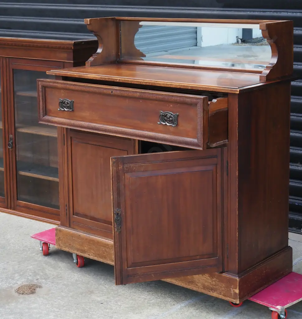 Antique Mahogany Bookcase/Bureau. Image 1++