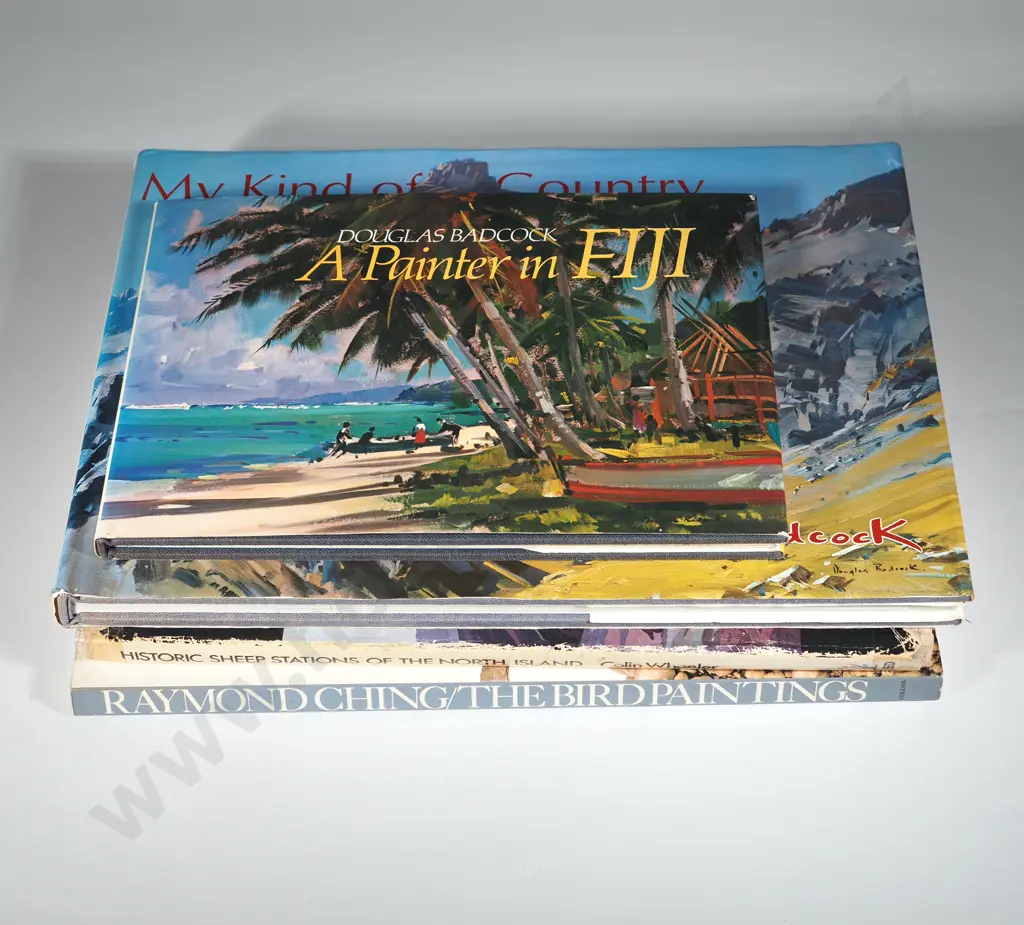 Four Books - Historic Sheep Stations Of The North Islands: Raymond Ching, The Bird Paintings; Douglas Badcock,  Image 1++