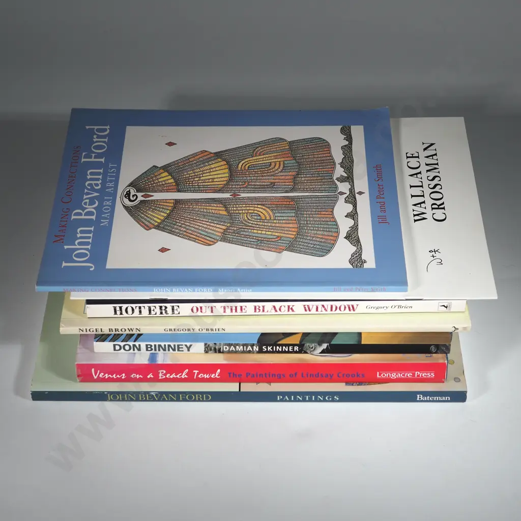 Seven Books -Hotere Out of The Black Window By Gregory O'Brien,Nigel Brown By Gregory O'Brien,Don Binney Damien Skinner Image 1++