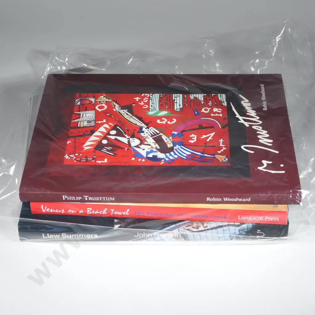 Three Books- Llew Summers, Body & Soul By John Newton, Venus On A Beach Towel, The Paintings Of Lindsay Crooks. Image 1++