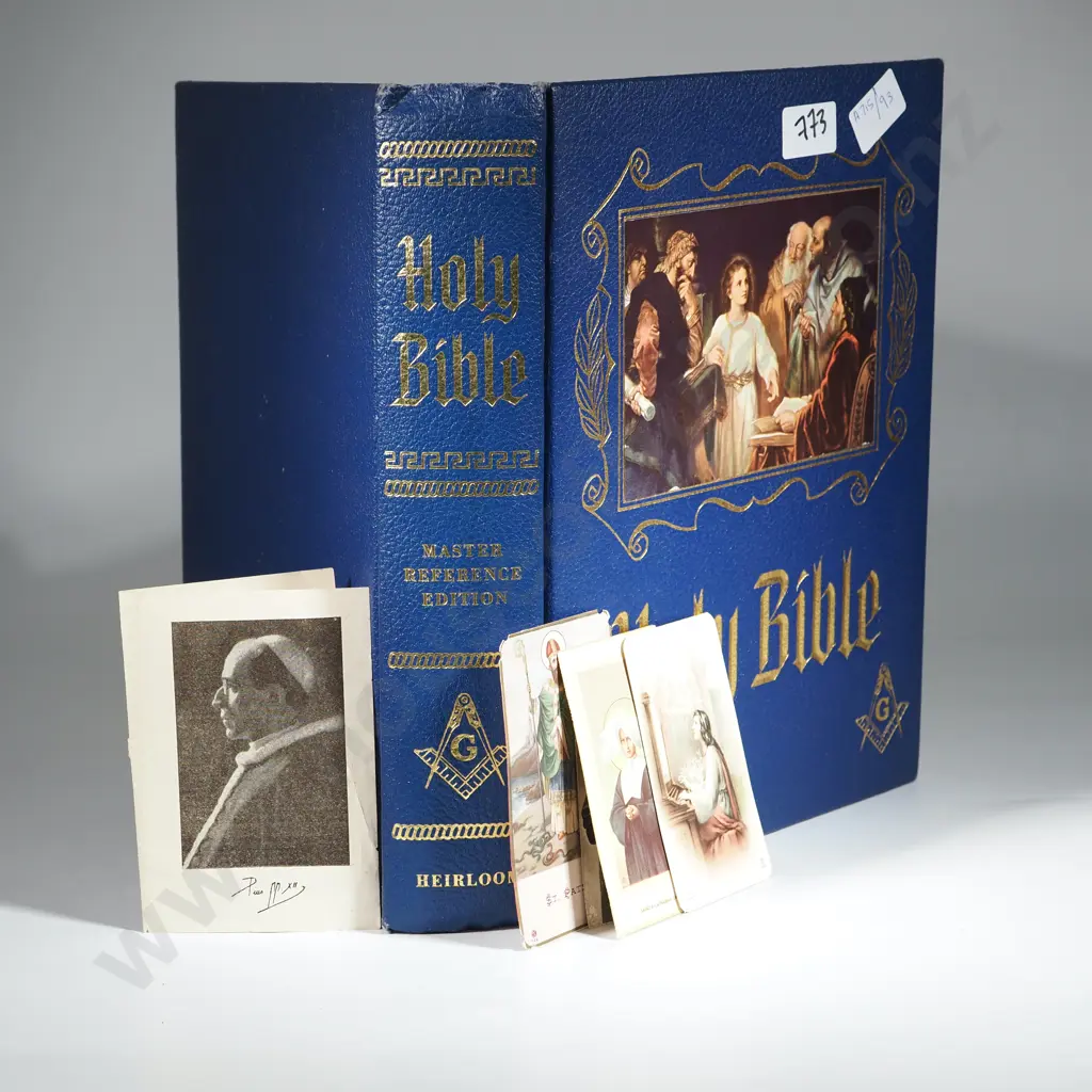Masonic Holy Bible Heirloom Red Letter Master Reference Edition   Image 1++