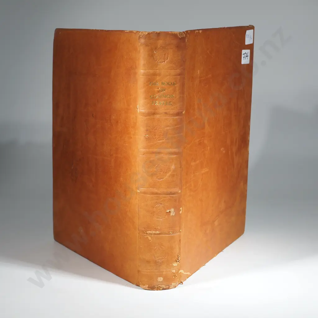 Large Leather Edition Of The Book Of Common Prayer. Printed In Oxford At The Clarendon Press By Dawson, Bensley & Cooke. Image 1++