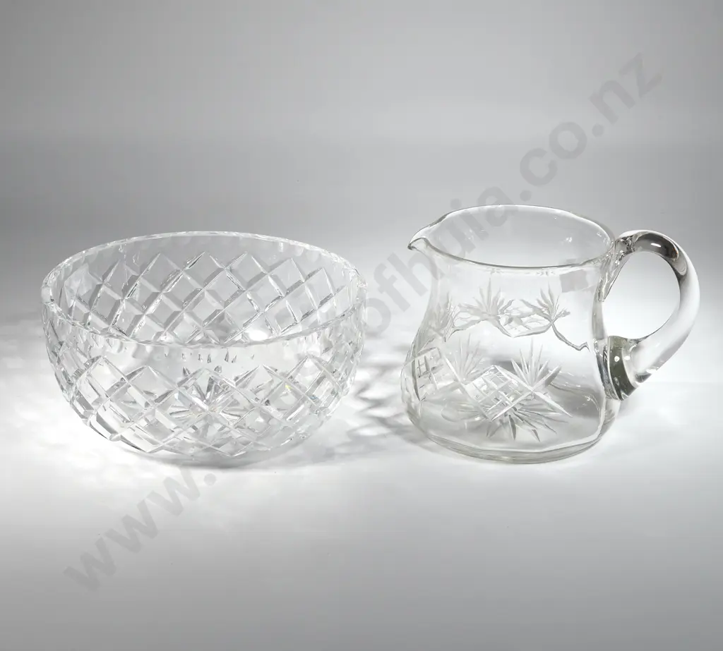 Crystal Bowl & Crystal Water Jug  Image 1++
