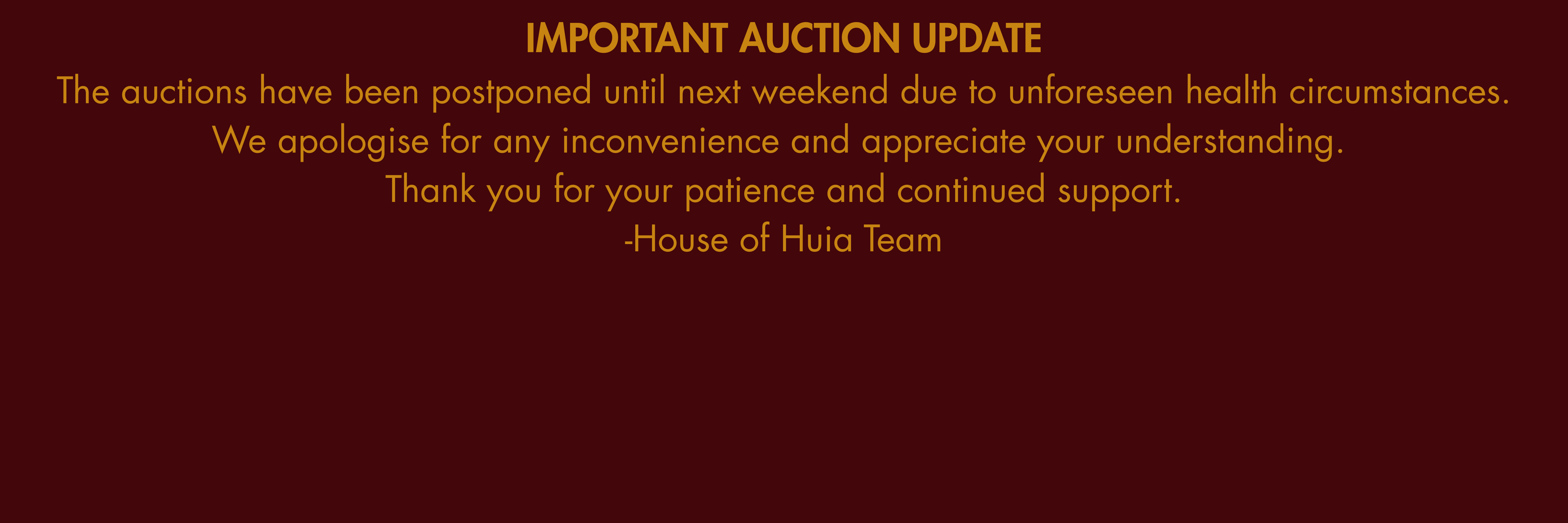 POSTPONED Watch & Pocket Watch Auction Part II